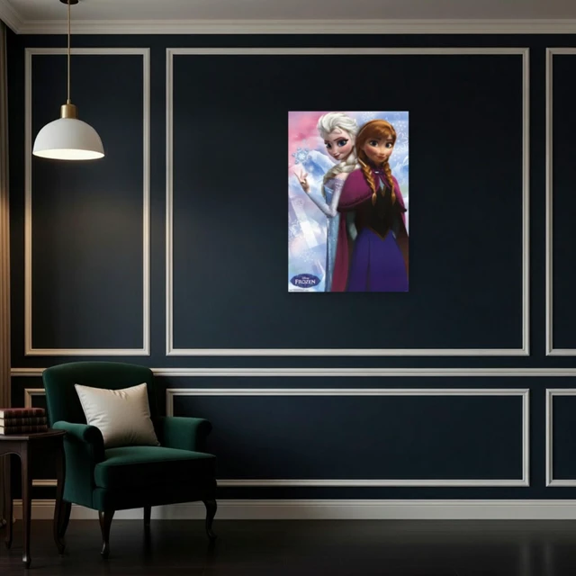Alt view image 4 of 4 - Frozen Movie Poster Print - Anna & Elsa (24 x 36)