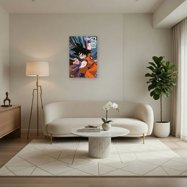 Alt view image 3 of 4 - Dragon Ball Z Goku Jump Poster - Epic Anime Art