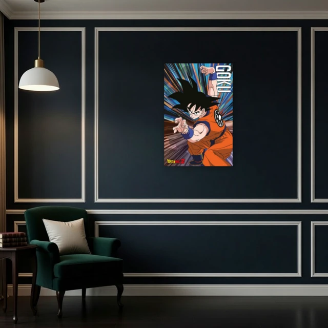 Alt view image 4 of 4 - Dragon Ball Z Goku Jump Poster - Epic Anime Art