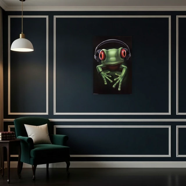 Alt view image 4 of 4 - Frog Rock Poster Print - Vibrant Wall Art for Home Decor