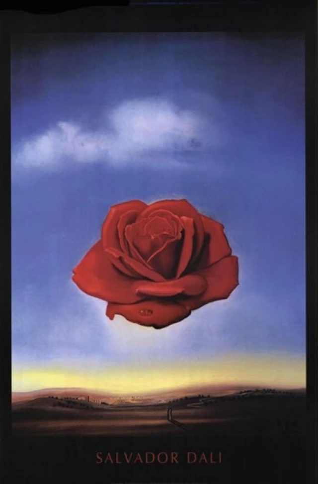 Alt view image 2 of 4 - Meditative Rose Art Print by Salvador Dali - 24x36