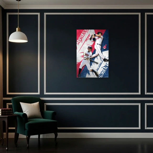 Alt view image 4 of 4 - Cleveland Indians Collage Poster Print - 24x36