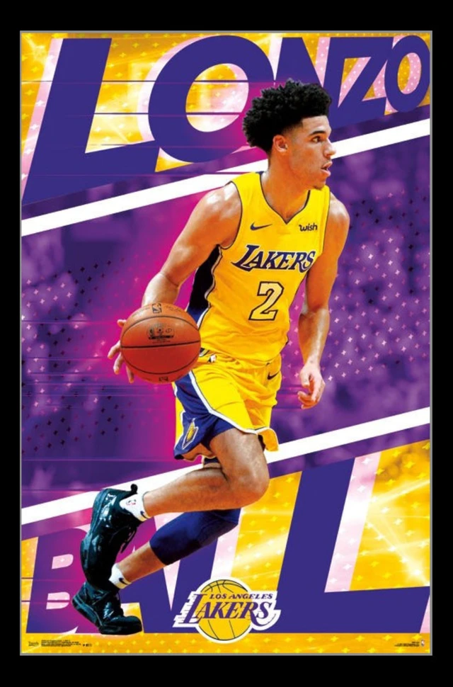Alt view image 2 of 4 - Los Angeles Lakers Lonzo Ball Poster Print