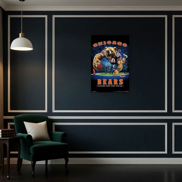 Alt view image 4 of 4 - Chicago Bears End Zone Poster Print - 22 x 34