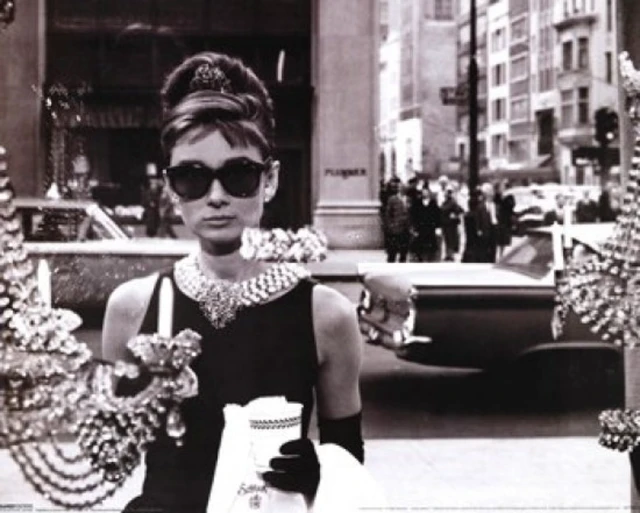 Alt view image 2 of 4 - Audrey Hepburn Window Poster - Iconic Film Star Art Print