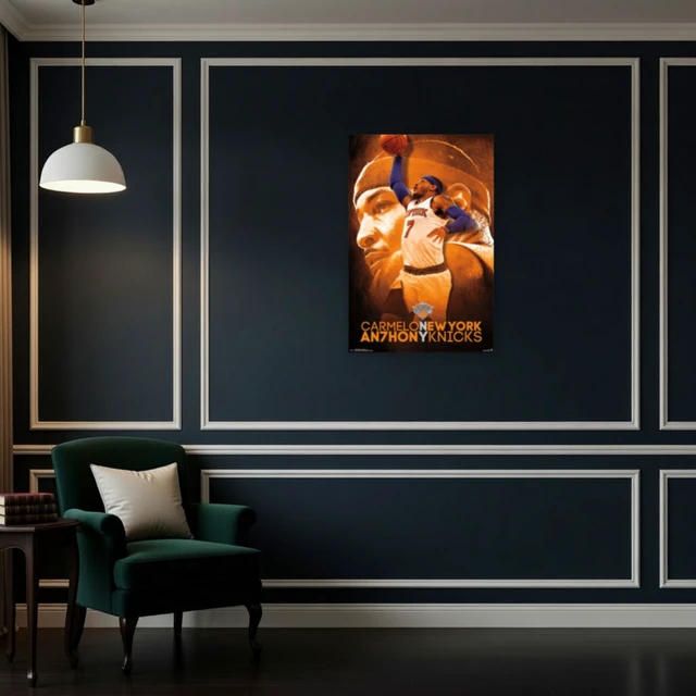Alt view image 4 of 4 - New York Knicks C Anthony 14 Poster Print - 22x34