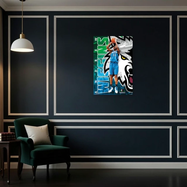Alt view image 4 of 4 - Minnesota Timberwolves - Andrew Wiggins Poster Print (22 x 34)