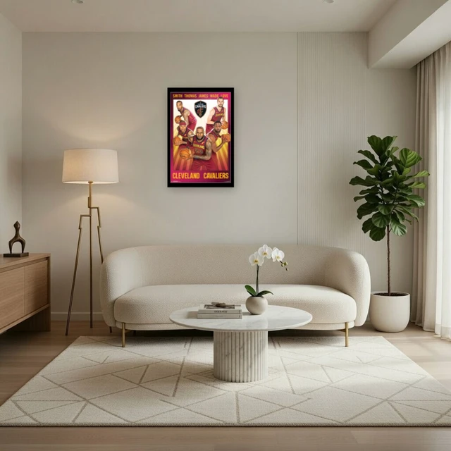 Alt view image 3 of 4 - Cleveland Cavaliers Team Poster Print - Perfect for Fans
