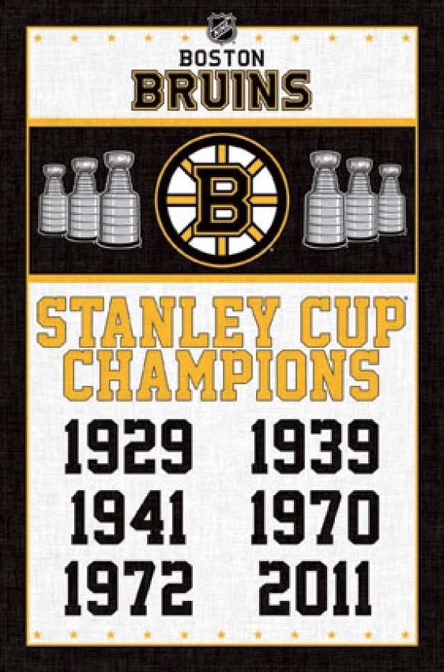 Main image of Boston Bruins Champions Poster Print - Celebrate the Victory!