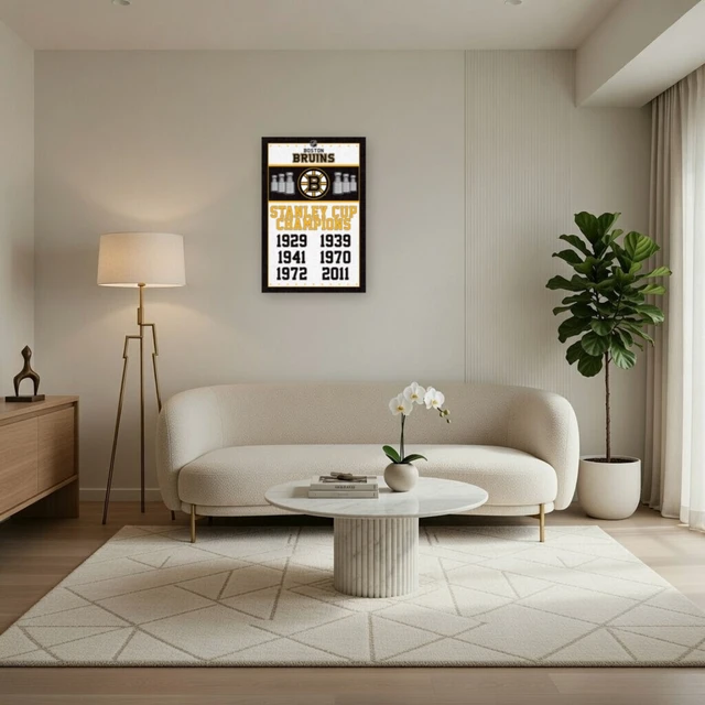 Alt view image 3 of 4 - Boston Bruins Champions Poster Print - Celebrate the Victory!