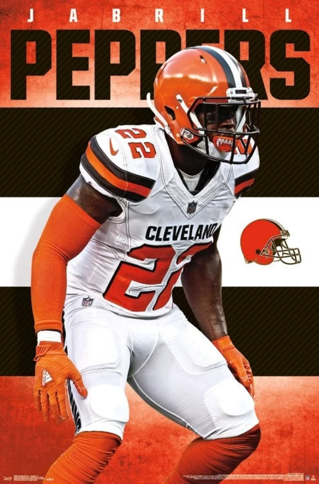 Alt view image 2 of 4 - Cleveland Browns Jabrill Peppers Poster Print - 22 x 34