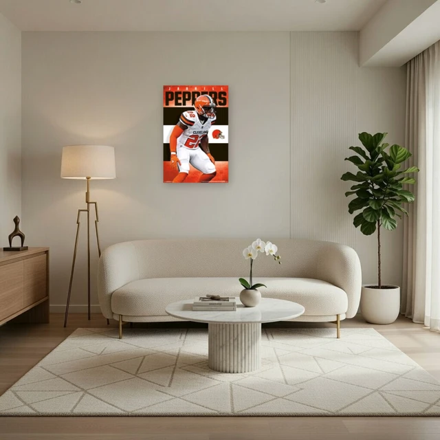 Alt view image 3 of 4 - Cleveland Browns Jabrill Peppers Poster Print - 22 x 34