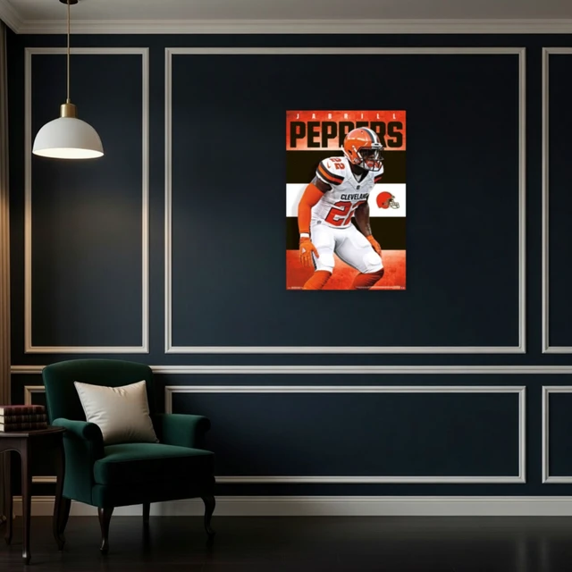 Alt view image 4 of 4 - Cleveland Browns Jabrill Peppers Poster Print - 22 x 34