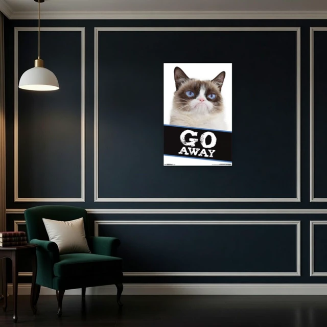 Alt view image 4 of 4 - Grumpy Cat - Go Away Poster Print