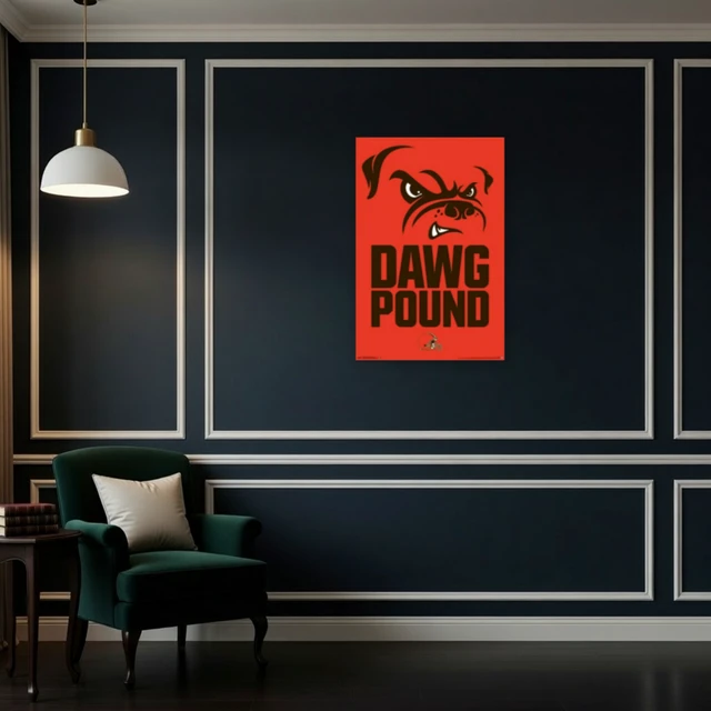 Alt view image 4 of 4 - Cleveland Browns Dawg Pound 2015 Poster Print