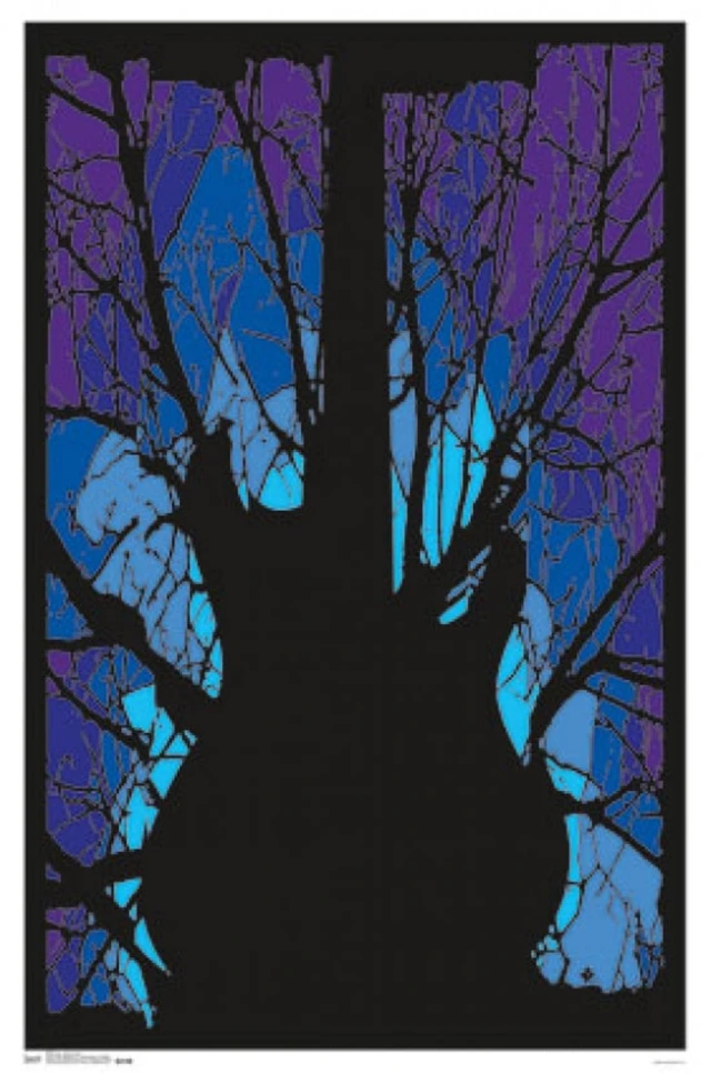 Alt view image 2 of 4 - Black Light - Woods Guitar Poster Print (23 x 35)