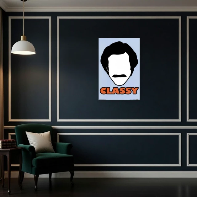 Alt view image 4 of 4 - Anchorman 2: The Legend Continues Classy Poster Print