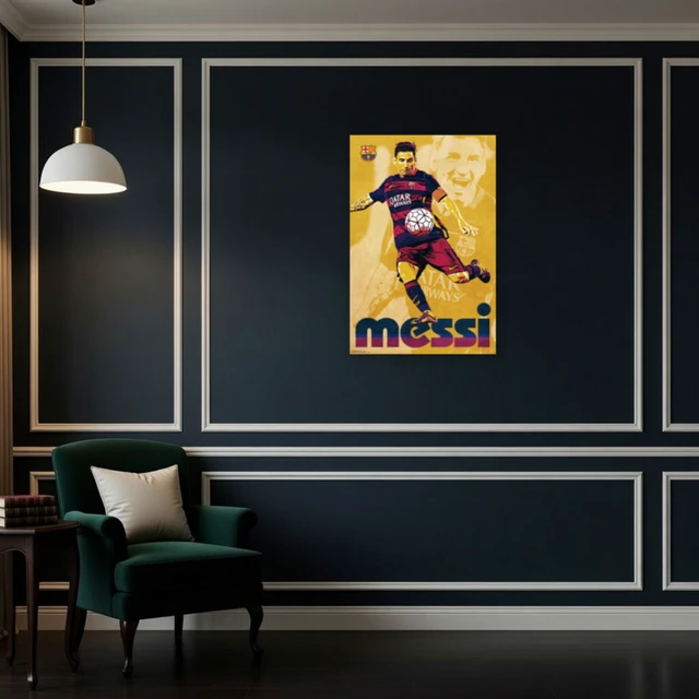 Alt view image 4 of 4 - FC Barcelona Lionel Messi Poster Print - 22x34