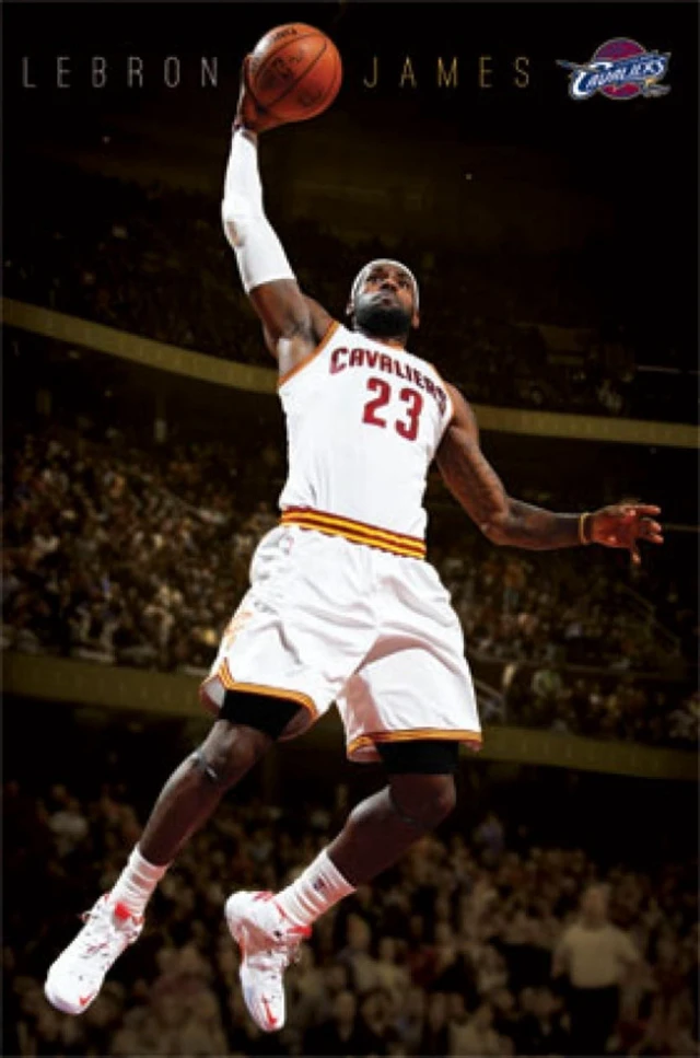 Alt view image 2 of 4 - Cleveland Cavaliers LeBron James 2014 Poster Print