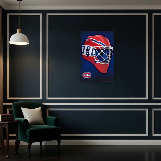 Alt view image 4 of 4 - Montreal Canadiens - Mask Fine Art Poster Print