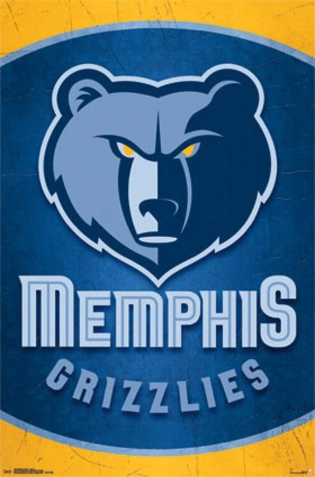 Main image of Memphis Grizzlies Logo Poster Print - 22x34