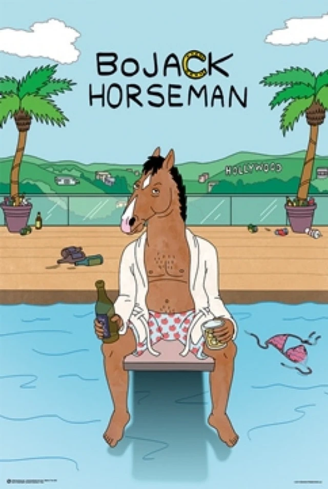 Alt view image 2 of 4 - Bojack Horseman Pool Poster - Vibrant Wall Art