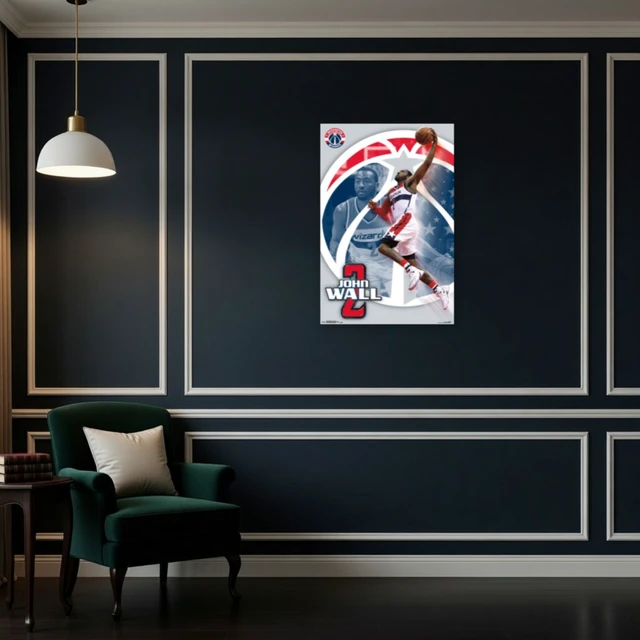 Alt view image 4 of 4 - Washington Wizards J Wall Poster Print 22x34
