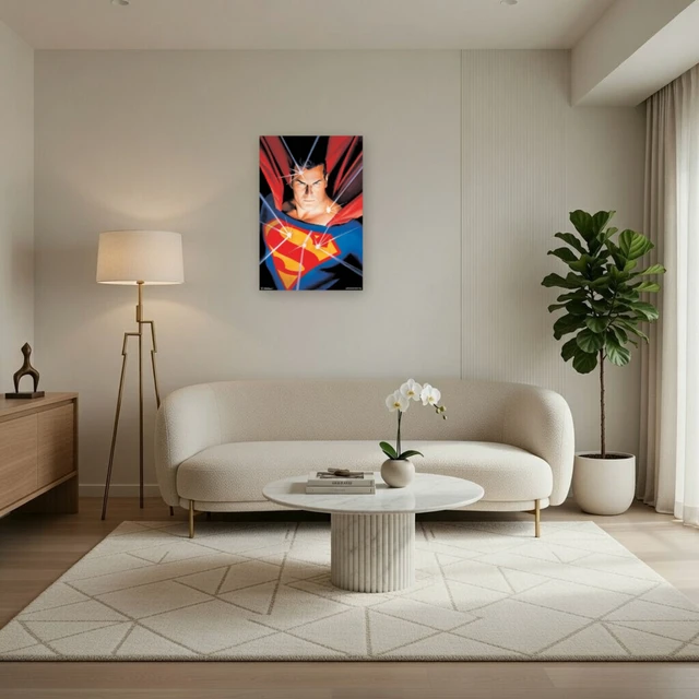 Alt view image 3 of 4 - Superman Portrait Poster Print - Iconic Comic Hero Art (22x34)