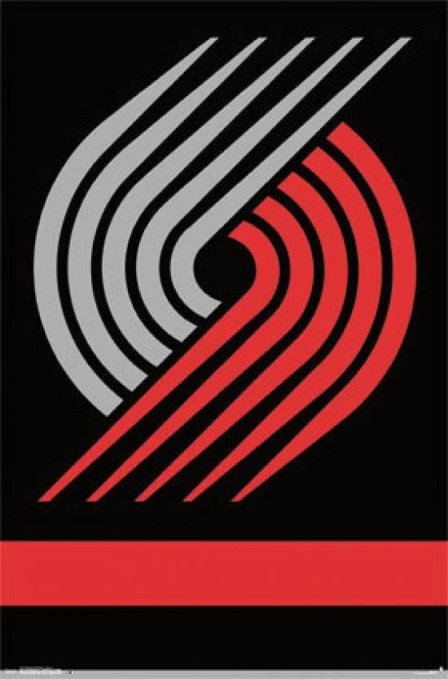 Main image of Portland Trail Blazers Logo Poster Print - 22 x 34