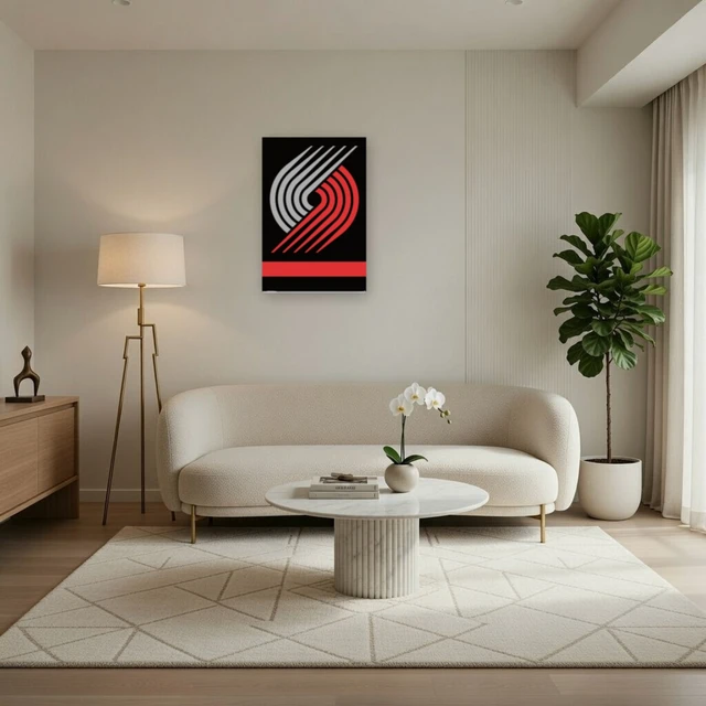 Alt view image 3 of 4 - Portland Trail Blazers Logo Poster Print - 22 x 34
