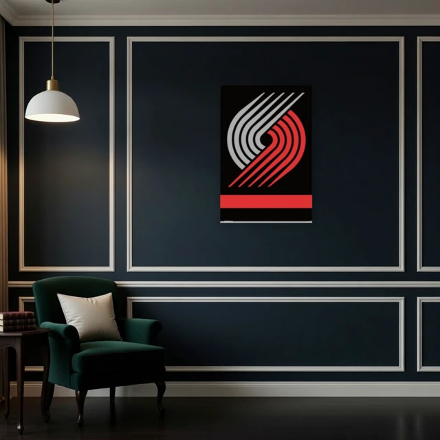 Alt view image 4 of 4 - Portland Trail Blazers Logo Poster Print - 22 x 34