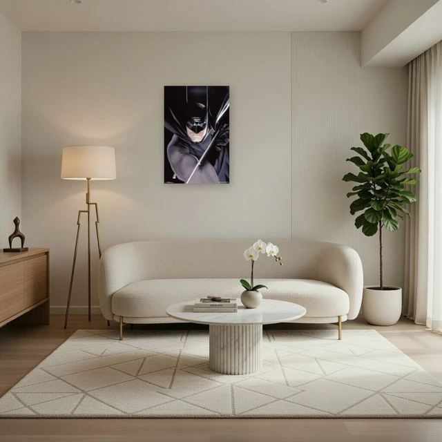 Alt view image 3 of 4 - Batman Portrait Poster Print - Iconic Superhero Art