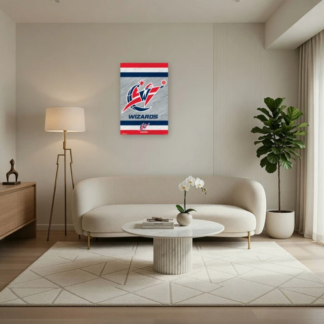 Alt view image 3 of 4 - Washington Wizards Logo Poster Print - 22x34
