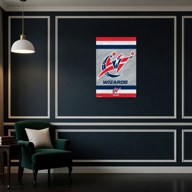 Alt view image 4 of 4 - Washington Wizards Logo Poster Print - 22x34