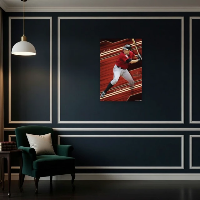 Alt view image 4 of 4 - Lance Berkman Houston Astros Poster Print - 24x36