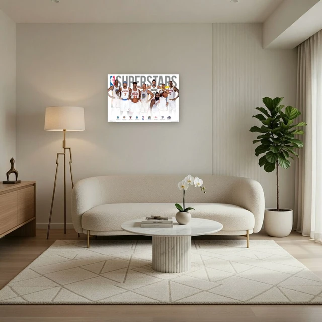 Alt view image 3 of 4 - NBA Superstars Poster Print - Vibrant 34 x 22 Artwork