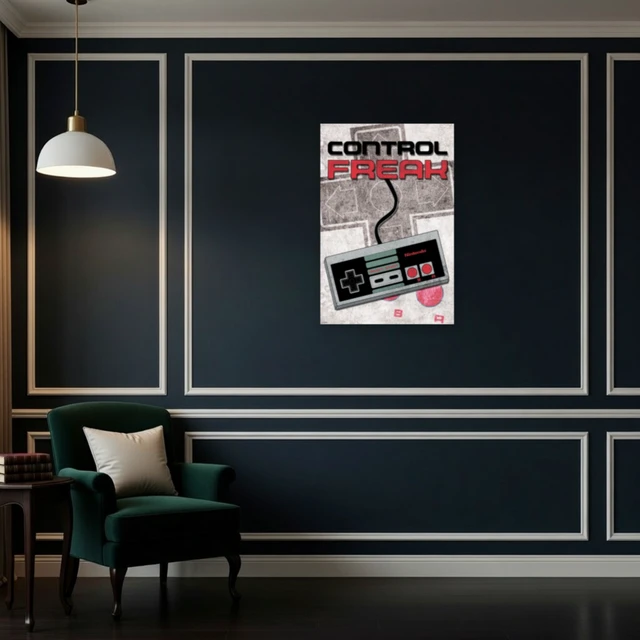 Alt view image 4 of 4 - Nintendo Control Freak Poster | Gaming Wall Art