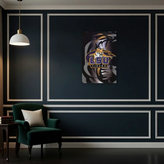 Alt view image 4 of 4 - LSU Logo Poster Print - Vibrant Wall Art for Fans