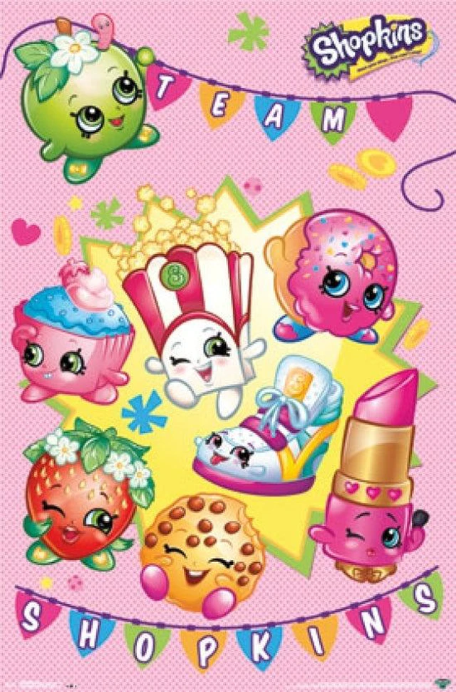 Main image of Shopkins Poster Print - Colorful Characters for Your Space