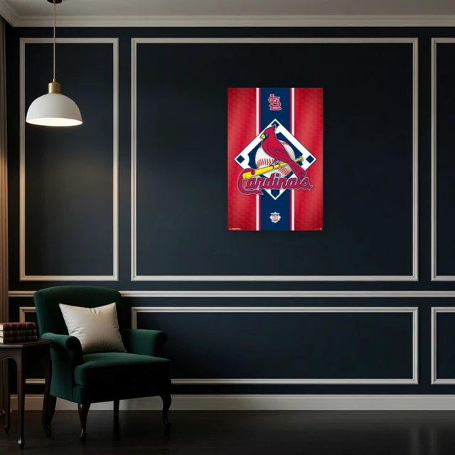 Alt view image 4 of 4 - St. Louis Cardinals Logo Poster Print - 22x34