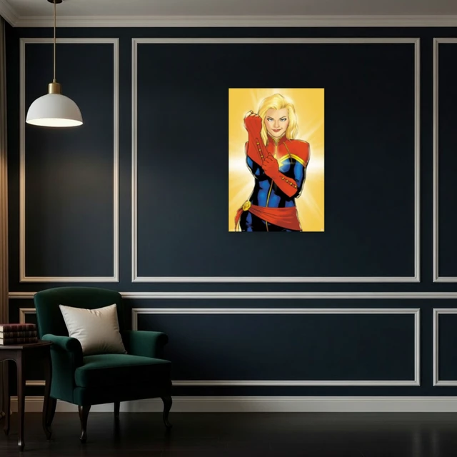 Alt view image 4 of 4 - Captain Marvel Glove Poster Print