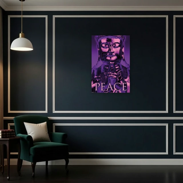 Alt view image 4 of 4 - Buddha Peace Poster - Tranquility Art Print
