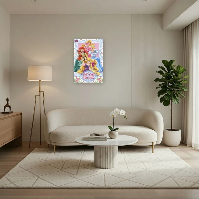 Alt view image 3 of 4 - Princess Palace Pets Poster Print - Enchanting Artwork for Kids