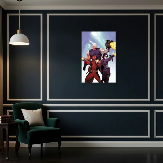 Alt view image 4 of 4 - Cable Deadpool and Domino Poster Print