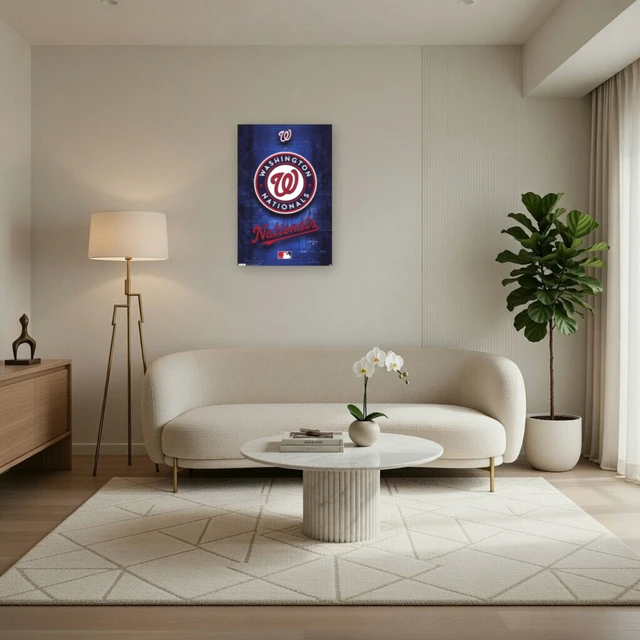 Alt view image 3 of 4 - Washington Nationals Logo Poster Print - 24x36