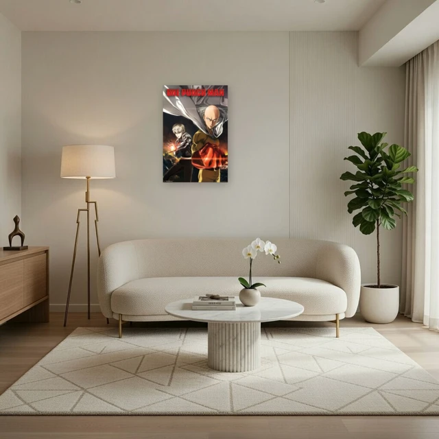 Alt view image 3 of 4 - One Punch Man Key Art 1 Poster Print