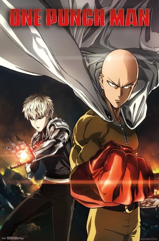 Main image of One Punch Man Key Art 1 Poster Print