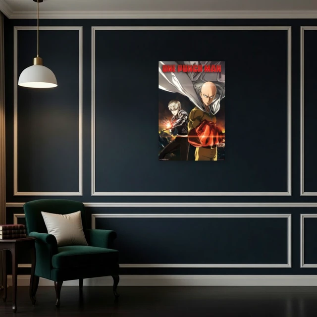 Alt view image 4 of 4 - One Punch Man Key Art 1 Poster Print