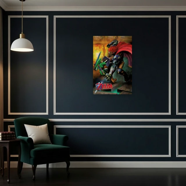 Alt view image 4 of 4 - The Legend Of Zelda: Link vs. Ganondorf Poster - Epic Showdown