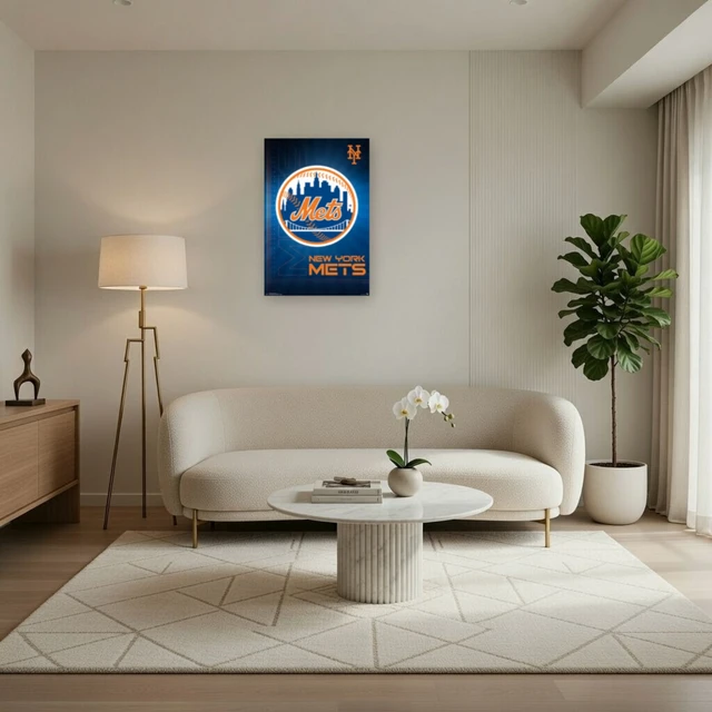 Alt view image 3 of 4 - New York Mets Logo Poster Print